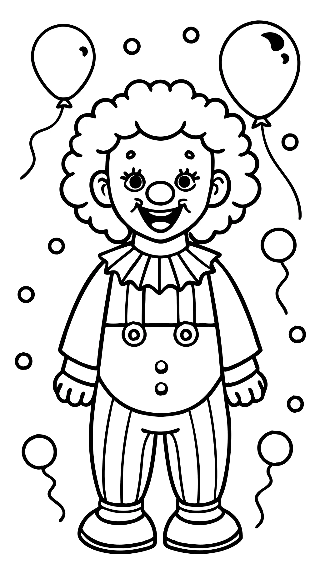 clown color pages